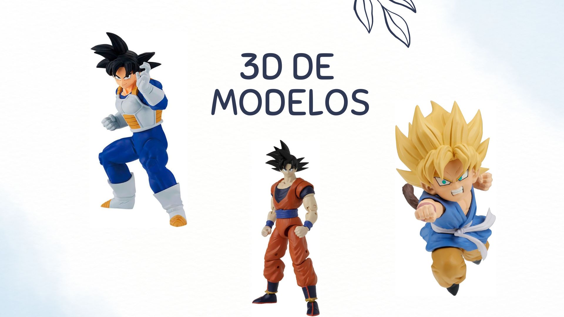 Impresión 3D de modelos de Goku, GI Joe y Goose con técnicas avanzadas: de la animación a la realidad