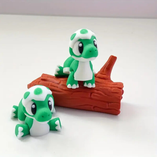 Figura Huevo Dragón Pequeño Articulado Decorativo 3D