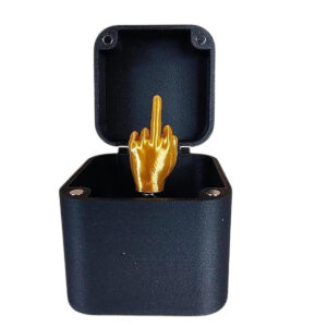 Creativo Caja 3D con Dedo Medio