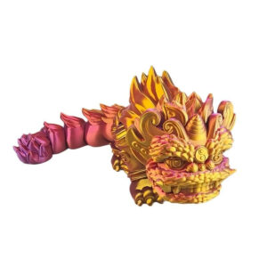 Modelo León Danza Asiática 3D