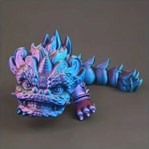 León Decorativo 3D Estilo