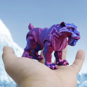 Figura Tigre Colmillos de Sable 3D