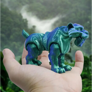 Figura Felino Dientes Largos 3D