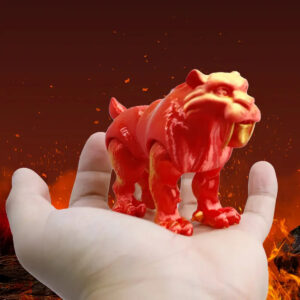 Figura Tigre Dientes de Sable 3D