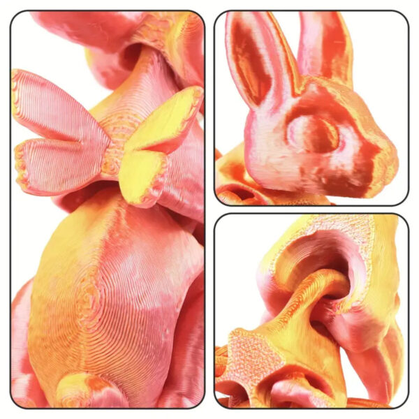 Conejo 3D Articulado Creativo y Divertido Para Niños