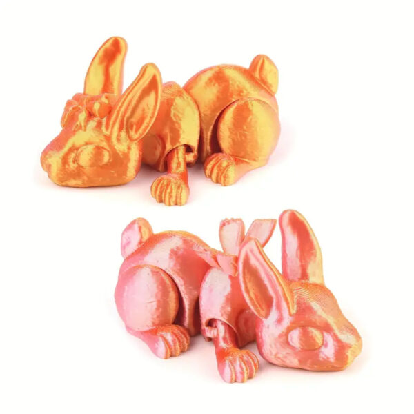 Conejo 3D Articulado Creativo y Divertido Para Niños