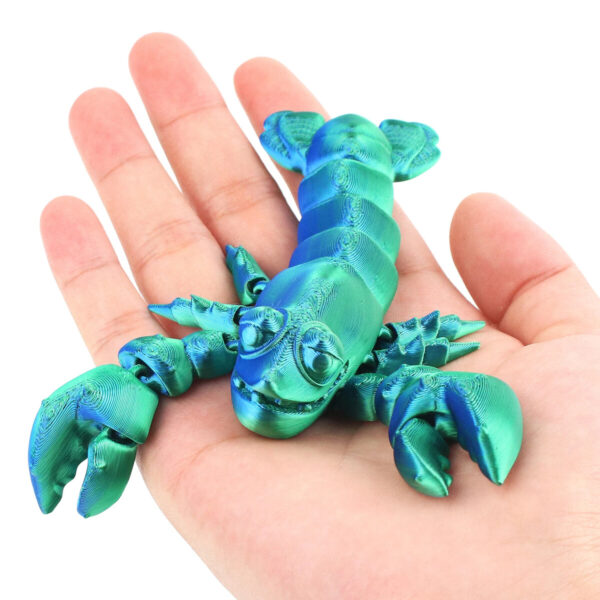 Figura Cangrejo Acuático 3D Impresa Juguete Articulado