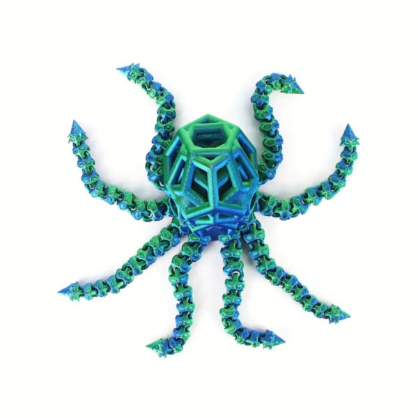 Juguete Pulpo 3D Articulado Cubo