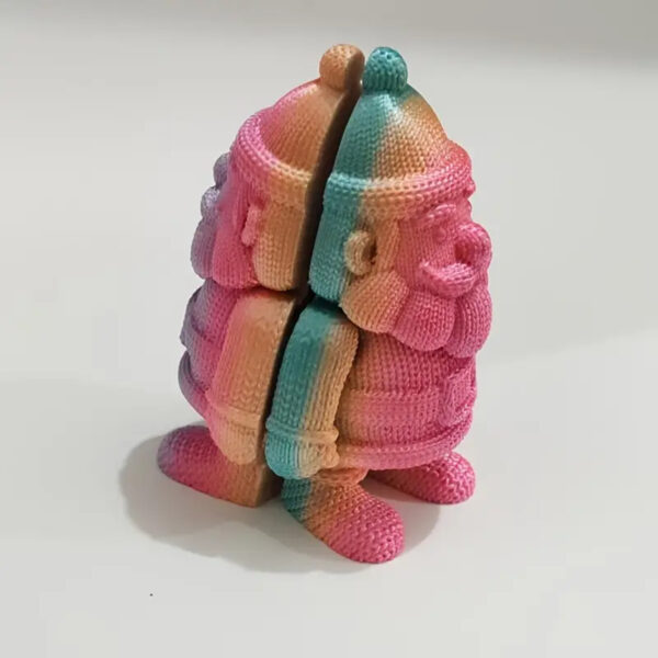 Modelo Santa Claus Tejido 3D Juguete Creativo Para Niños