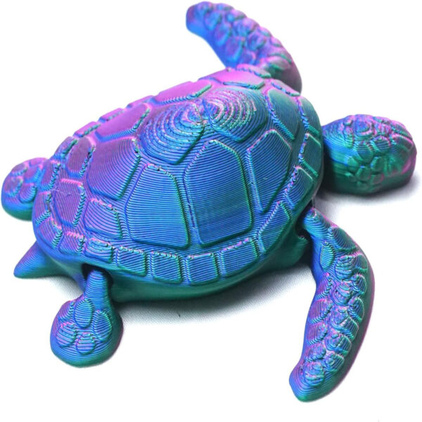 Juguete De Tortuga Impreso En 3D Modelo Articulado Para Niños