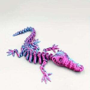 Figura Esqueleto Cocodrilo 3D Impreso