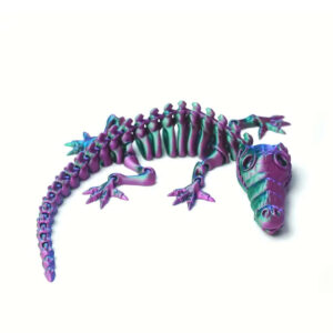 Único de Cocodrilo Esqueleto 3D