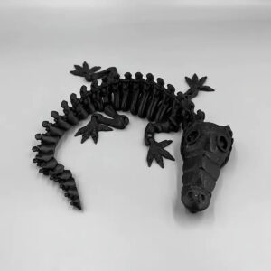 Modelo Esqueleto Cocodrilo 3D Impreso