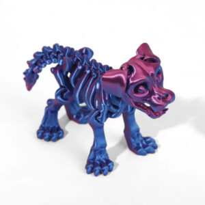 Figura Esqueleto de Perro 3D Impreso