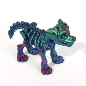 Modelo Esqueleto de Perro 3D Impreso