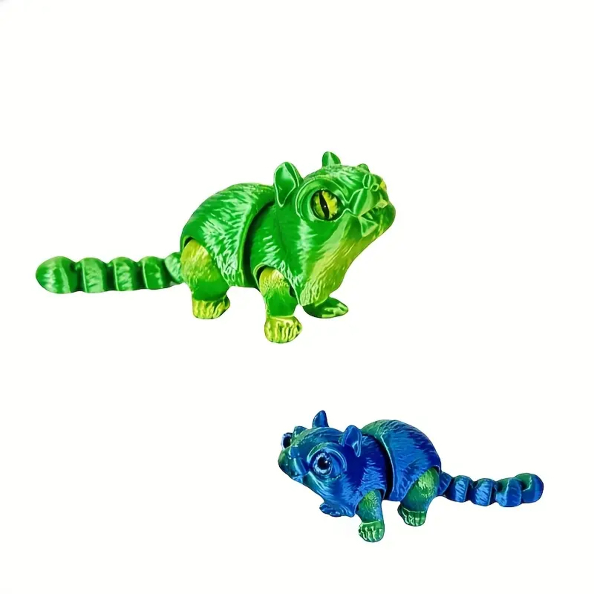 Modelo Ratón Rama Flor Realista Articulado Adorable 3D