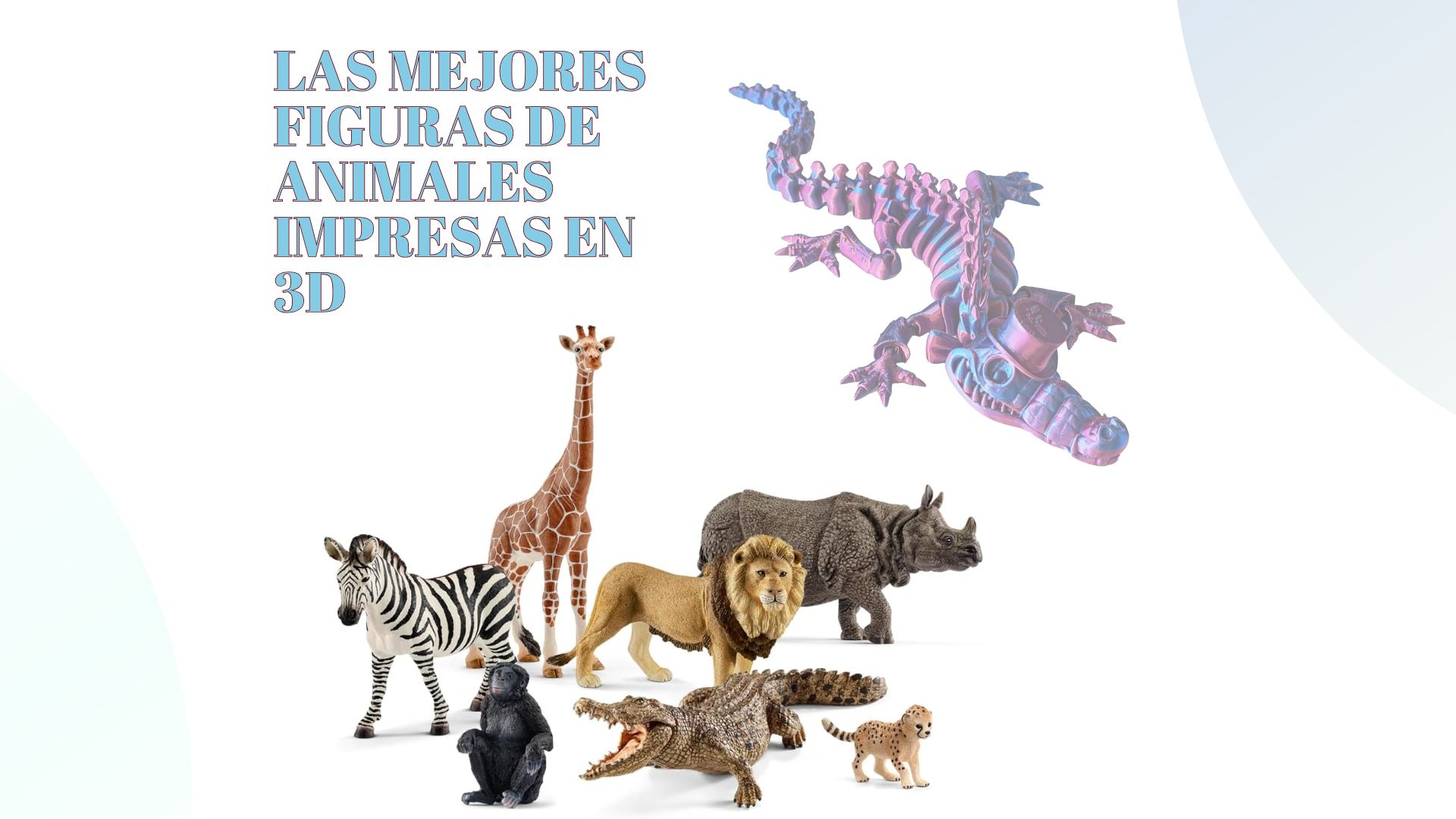 múltiples aplicaciones de las mejores figuras de animales impresas en 3D