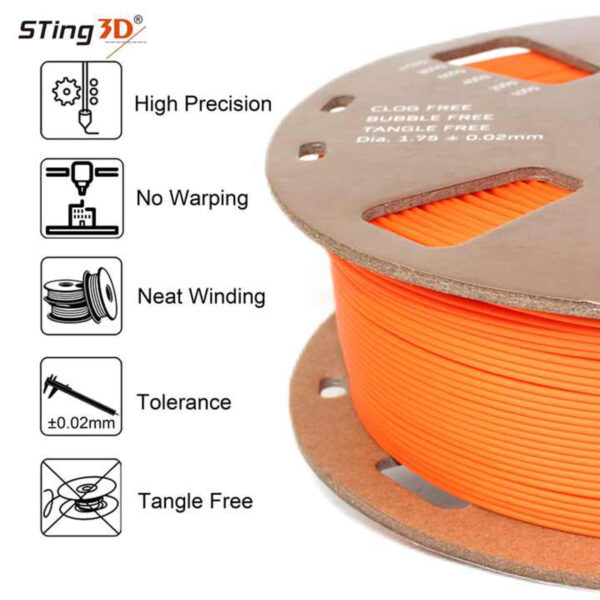 Filamento PLA 1.75mm 1KG para Impresora 3D FDM