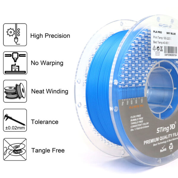 Filamento 3D PLA PETG TPU ABS 1.75mm Alta Precisión