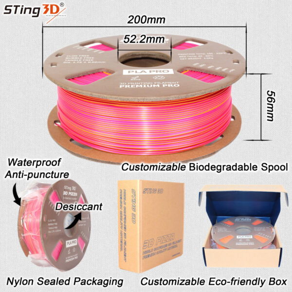 Filamento PLA Bicolor Mágico 1.75mm 1KG