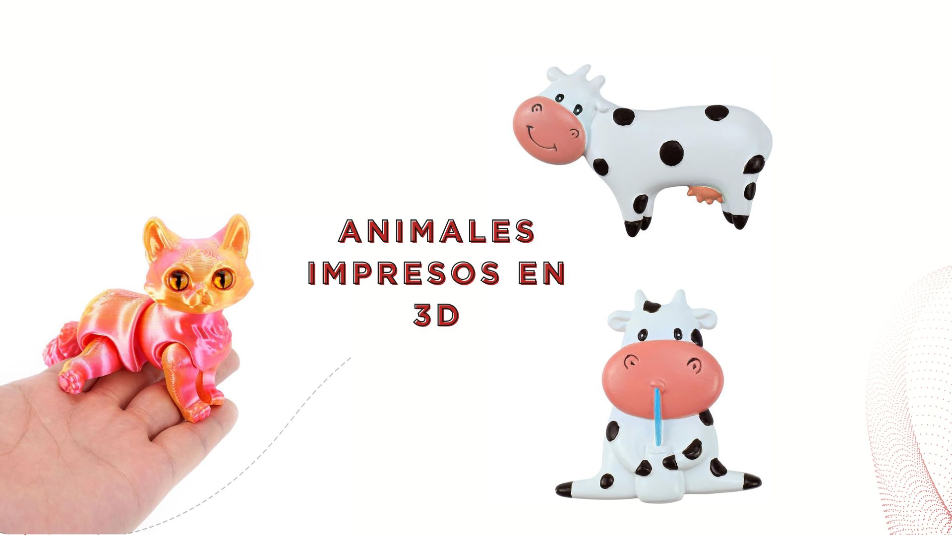 Comparación de materiales para animales impresos en 3D: