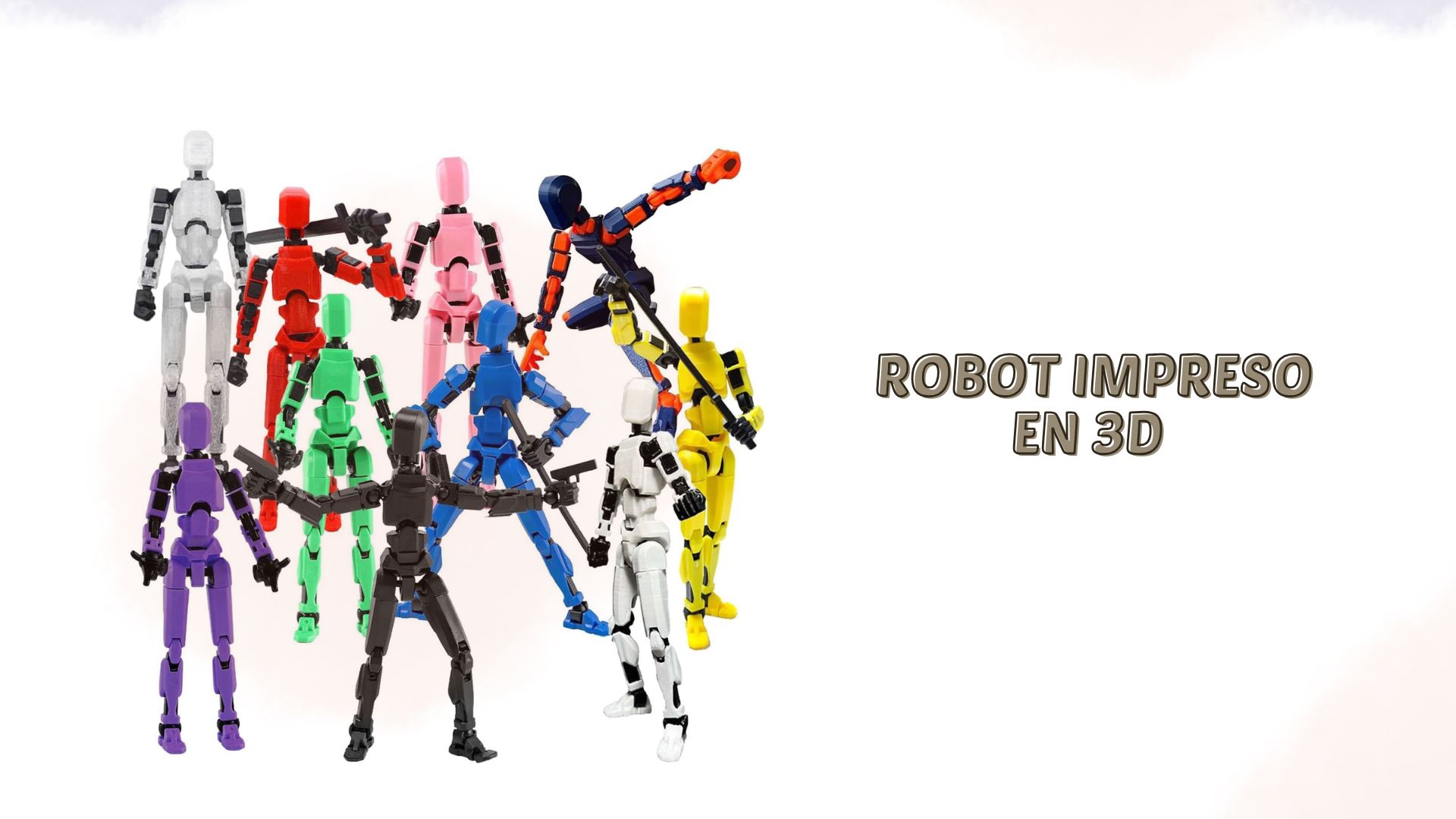 Robot impreso en 3D DIY con mecánica básica