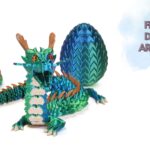 figuras de dragones articulados con impresión 3D